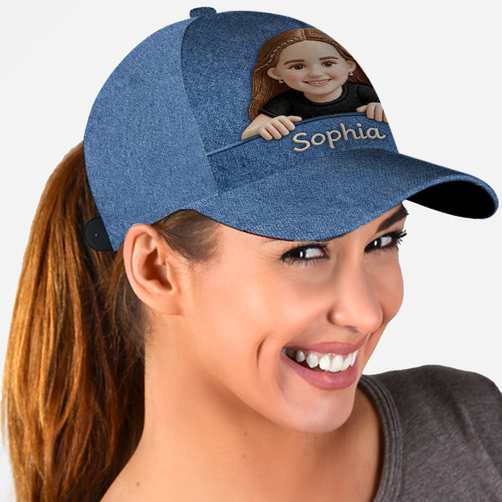 Beliebiges Foto - Personalisierte Kinder-Klassikkappe