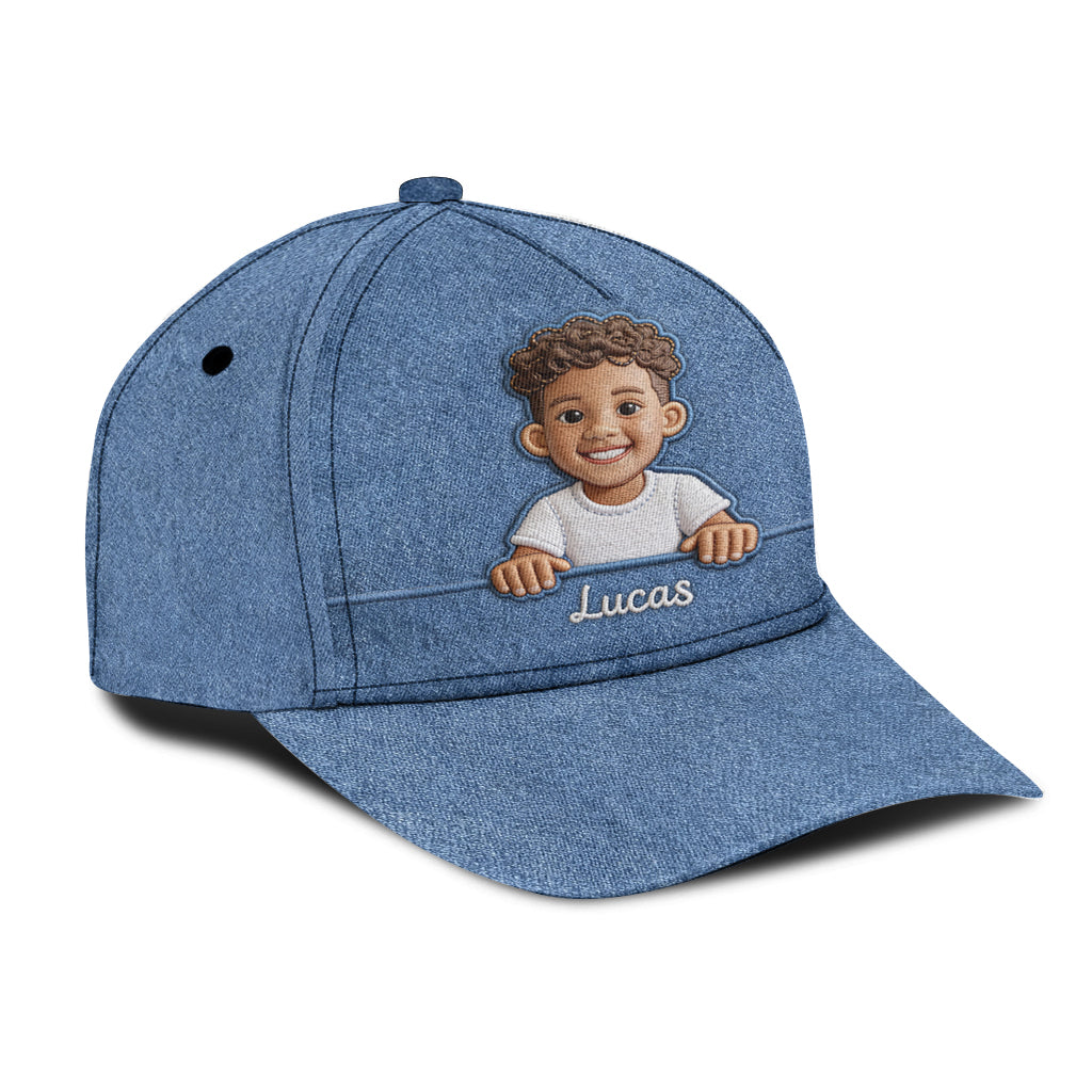 Beliebiges Foto - Personalisierte Kinder-Klassikkappe