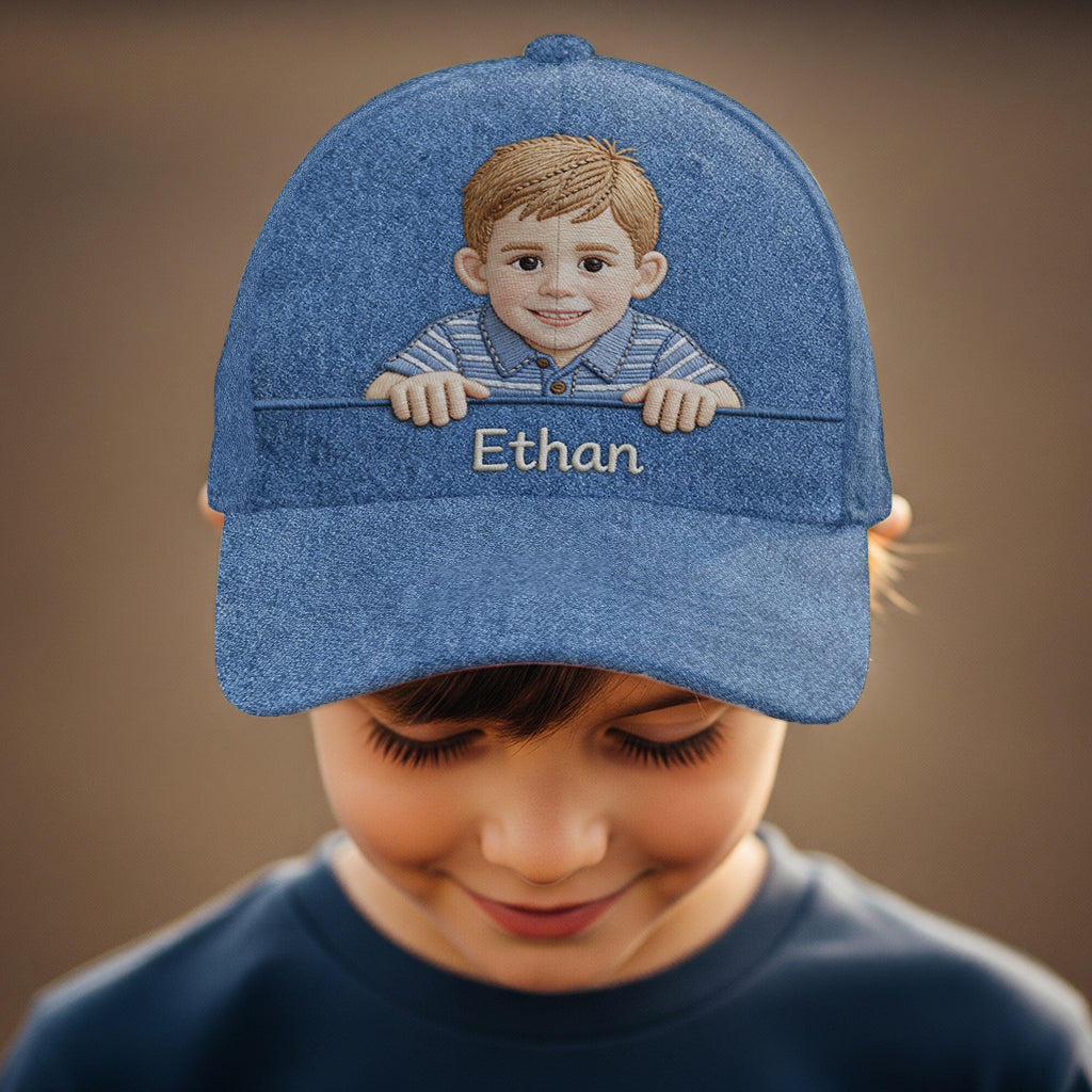 Beliebiges Foto - Personalisierte Kinder-Klassikkappe