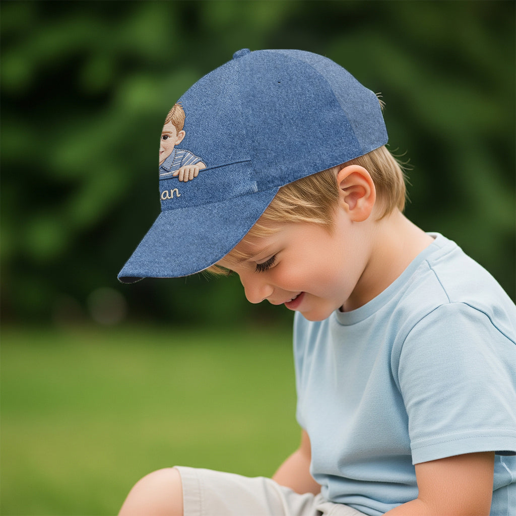 Beliebiges Foto - Personalisierte Kinder-Klassikkappe