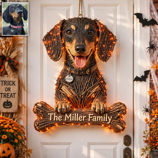 Hund Halloween - Personalisierte Hund LED Licht Acrylschild