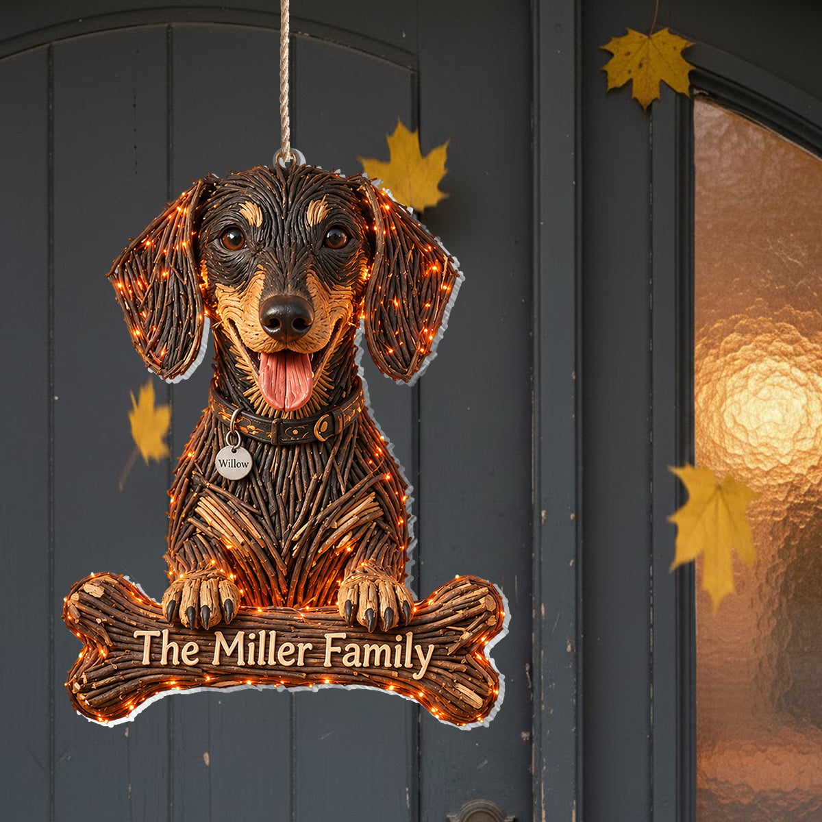 Hund Halloween - Personalisierte Hund LED Licht Acrylschild