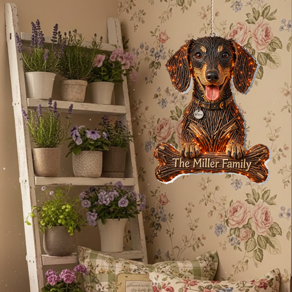 Hund Halloween - Personalisierte Hund LED Licht Acrylschild