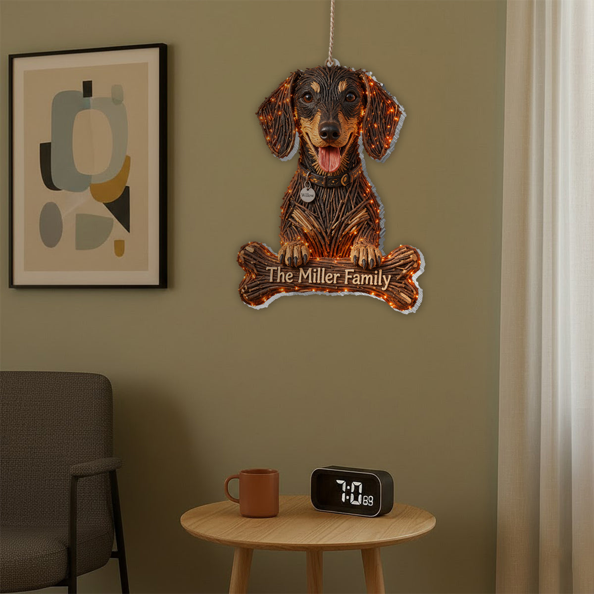 Hund Halloween - Personalisierte Hund LED Licht Acrylschild