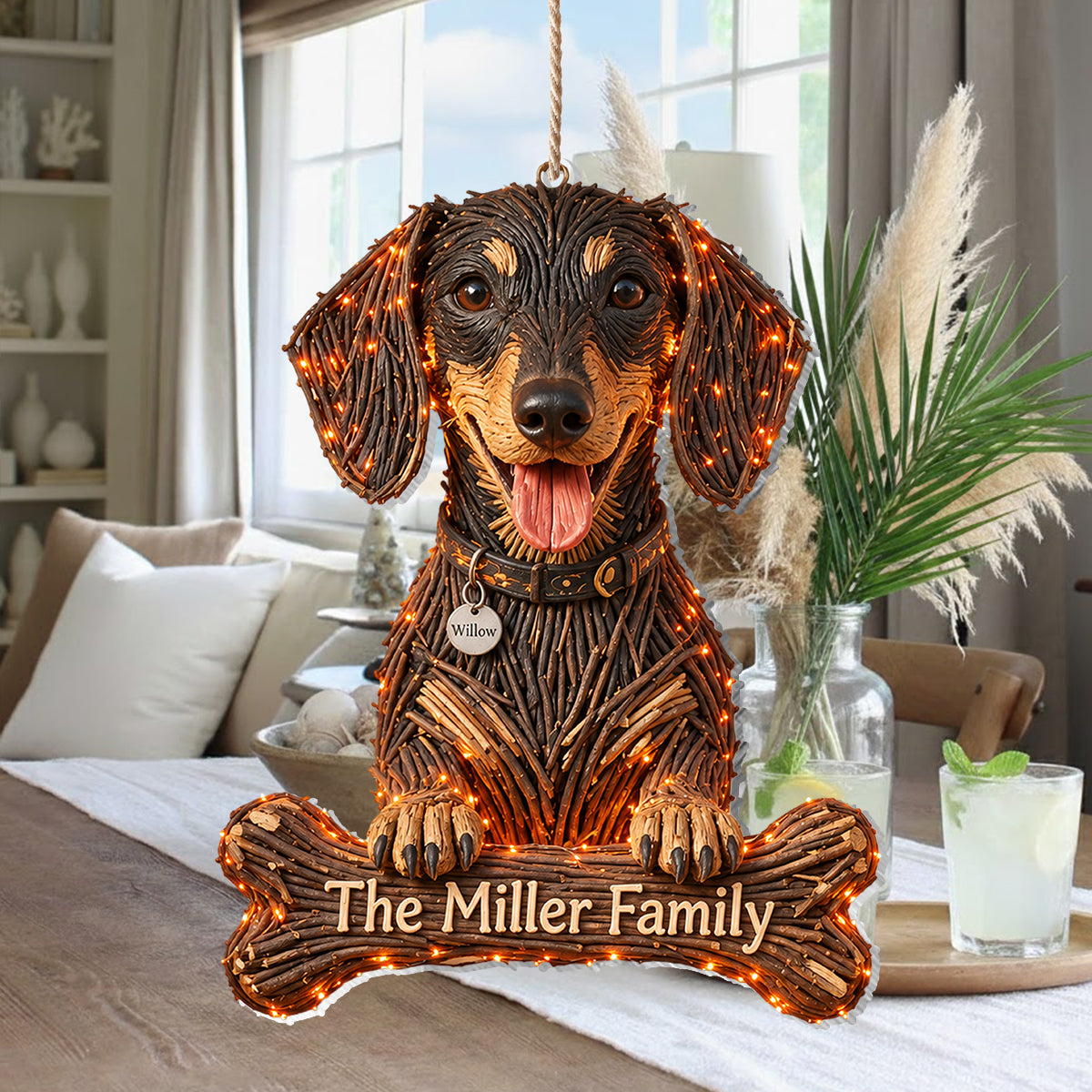 Hund Halloween - Personalisierte Hund LED Licht Acrylschild