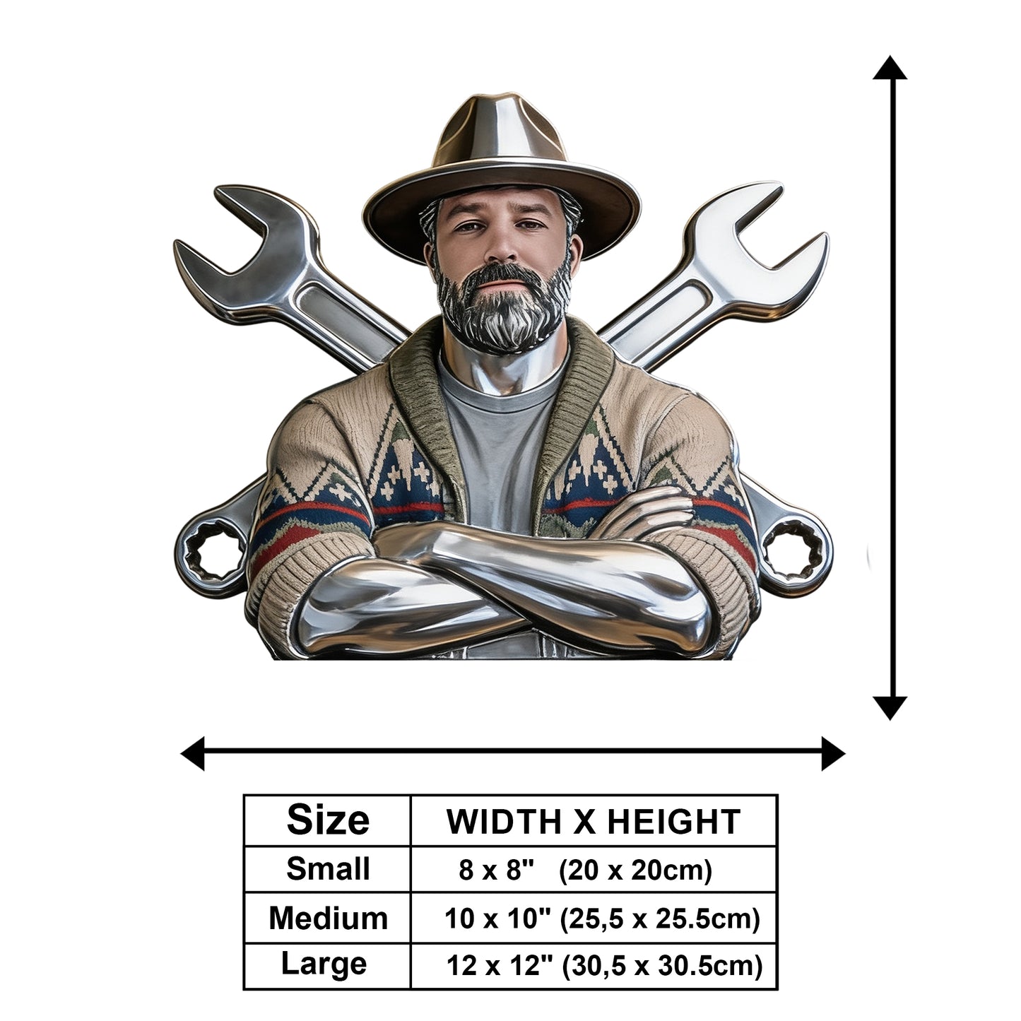 Mach es richtig - Personalisierte Mechaniker Holz-Wandschild