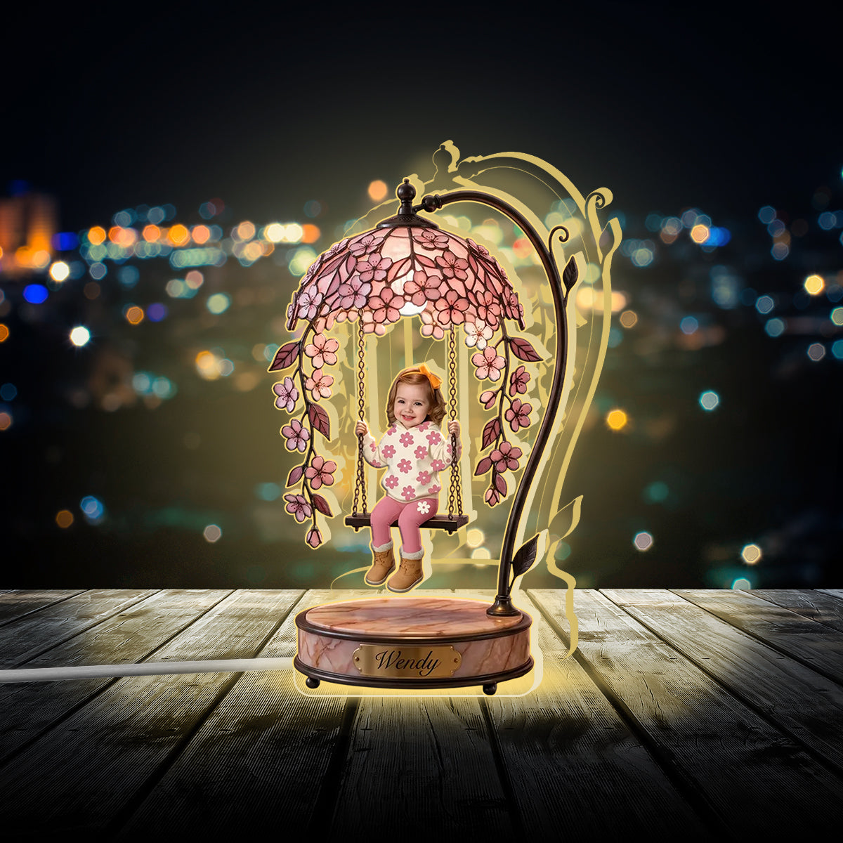 Beautiful Gift For Kids - Personalized Kid Acrylic LED Night Light