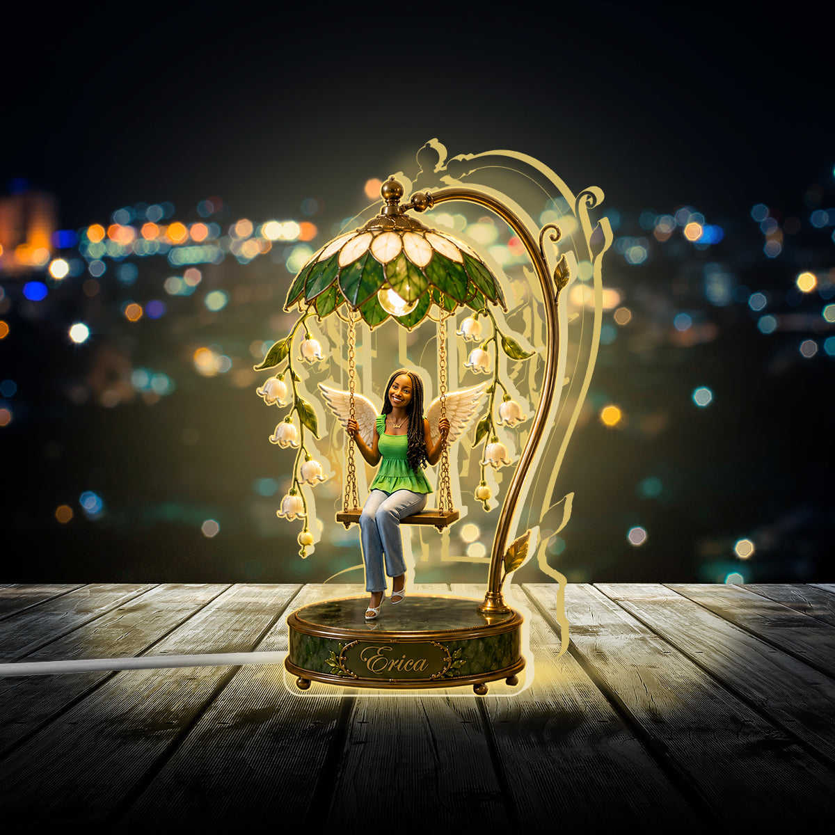 Light This When You Miss Me - Personalized Memorial Acrylic LED Night Light