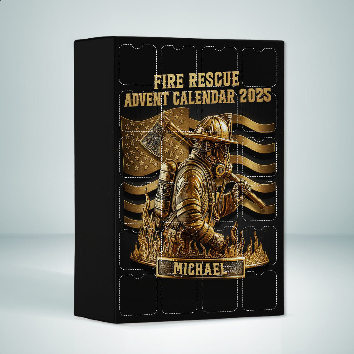 Collection Pompiers - Calendrier de l'Avent personnalisé avec décorations