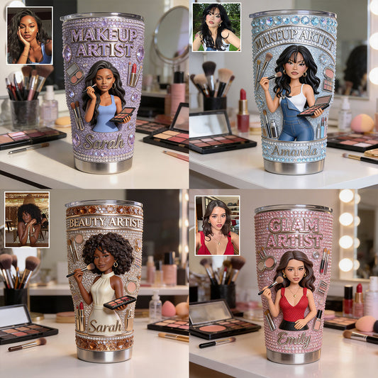 Individuelles Foto - Personalisierter Makeup-Becher