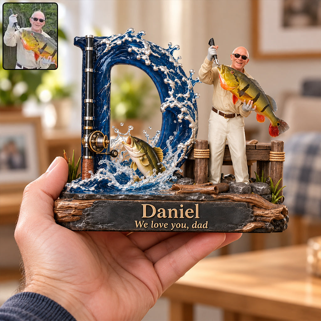Fishing Lovers Gift - Personalized Fishing 3D Plaque