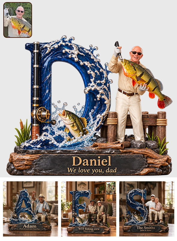 Fishing Lovers Gift - Personalized Fishing 3D Plaque