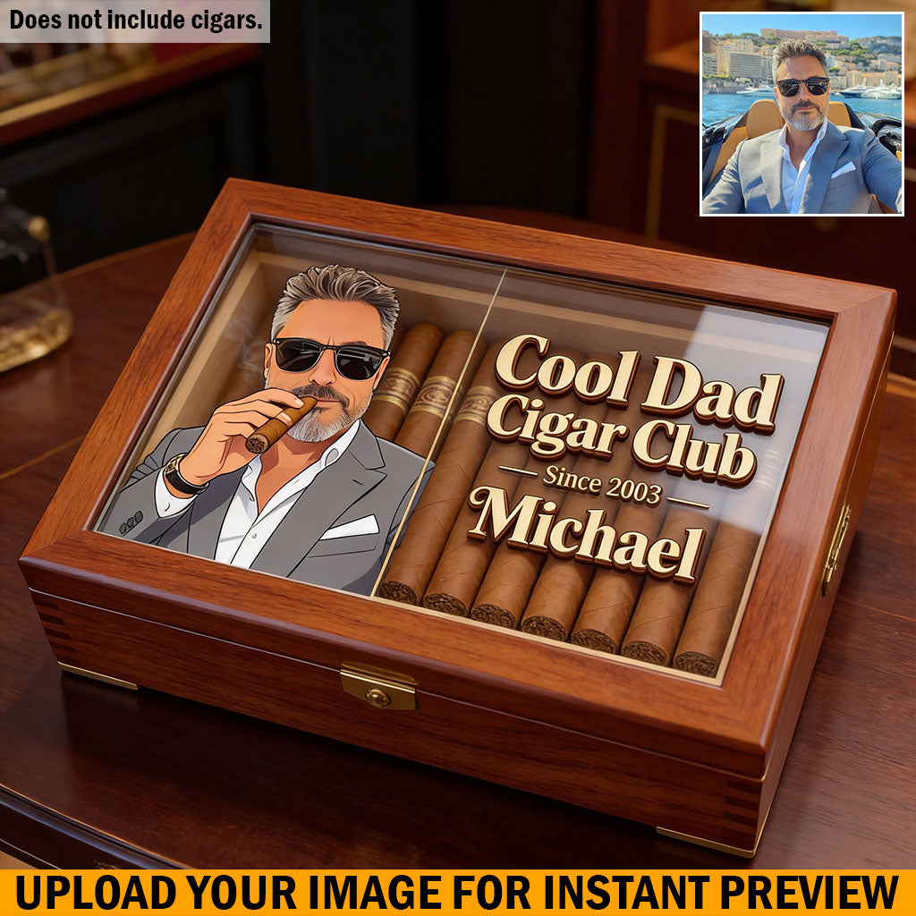 Cooler Papa - Personalisierte Holzbox für Väter