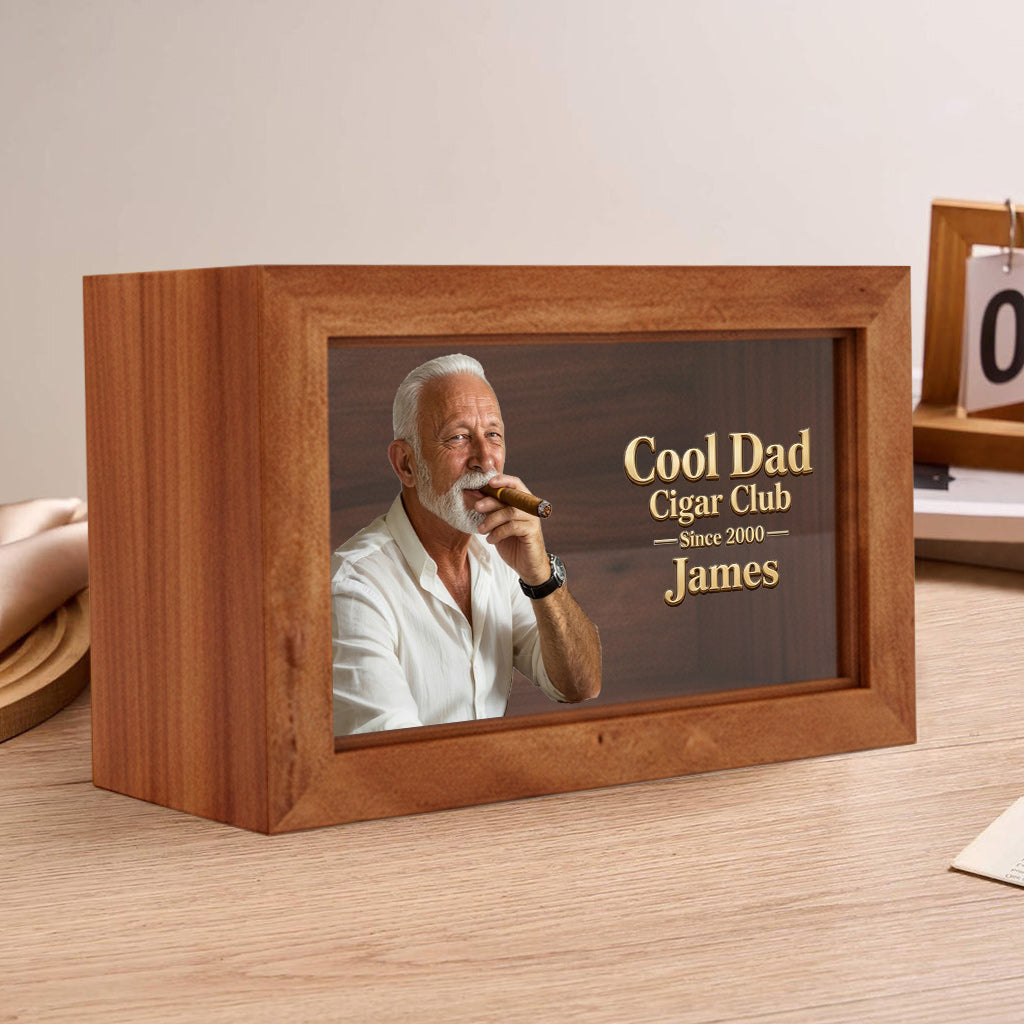 Cooler Papa - Personalisierte Holzbox für Väter
