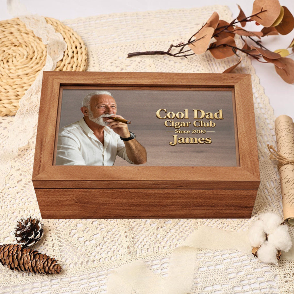 Cooler Papa - Personalisierte Holzbox für Väter