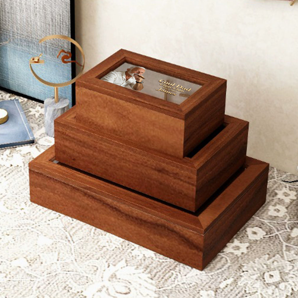 Cooler Papa - Personalisierte Holzbox für Väter