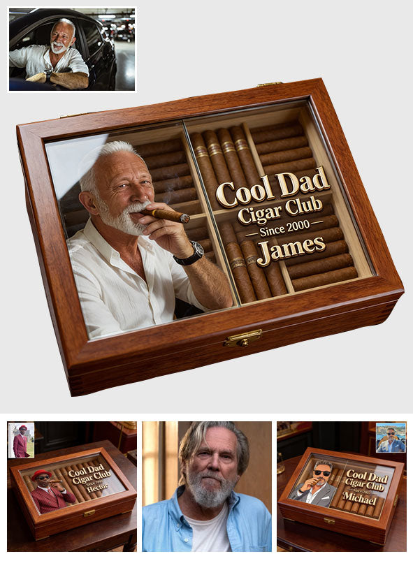 Cooler Papa - Personalisierte Holzbox für Väter