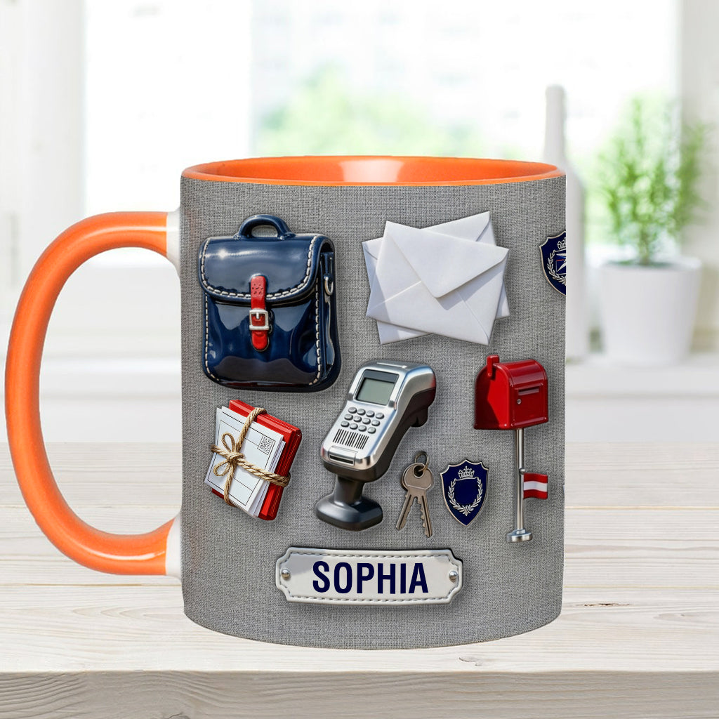 Le facteur le plus correct du monde - Mug et sous-verre personnalisés pour facteur