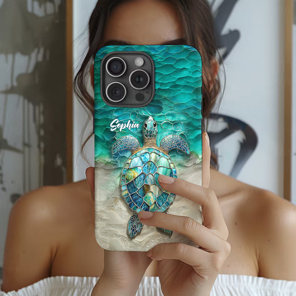 Sea Turtle Lovers - Personalized Turtle Full Print Phone Case