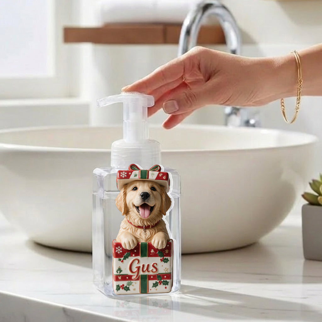 Pet Christmas Bathroom Decor - Personalized Dog Pump Dispenser