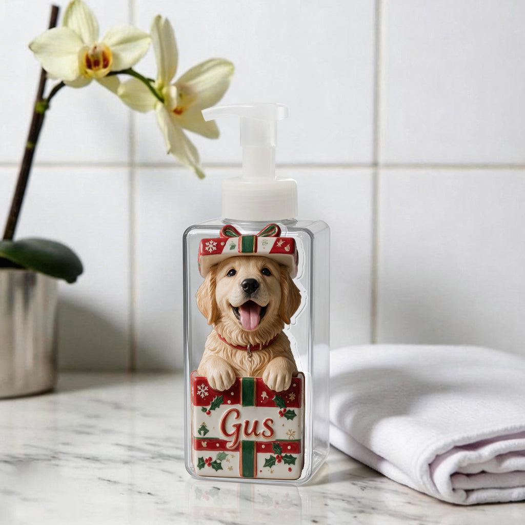 Pet Christmas Bathroom Decor - Personalized Dog Pump Dispenser