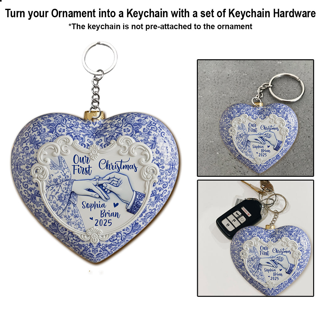 Our First Christmas - Personalized Couple Ornament