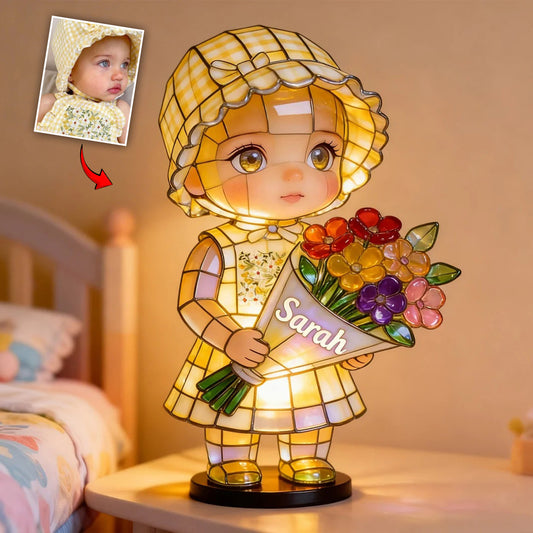 Benutzerdefiniertes Foto - Personalisierte Kinder Acryl LED Nachtlicht