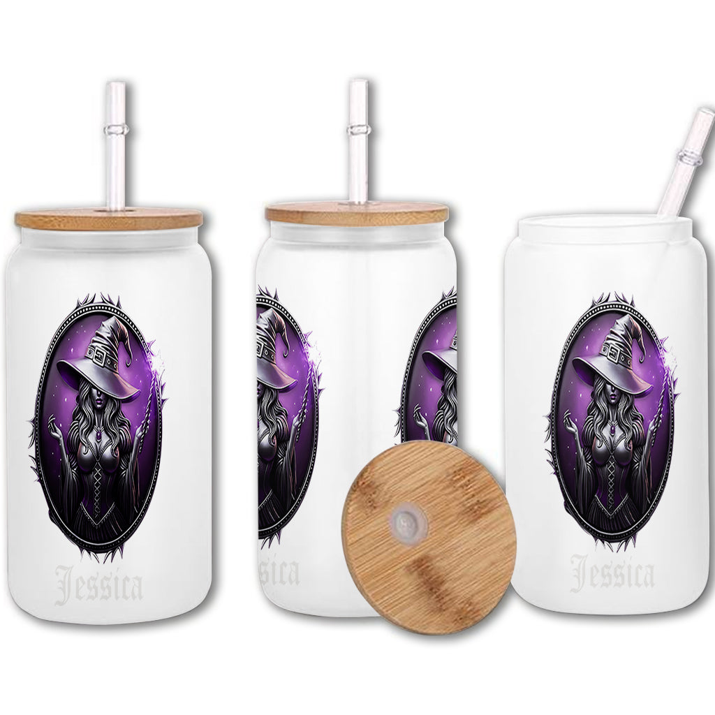 Beautiful Witch - Personalized Witch Can Glass