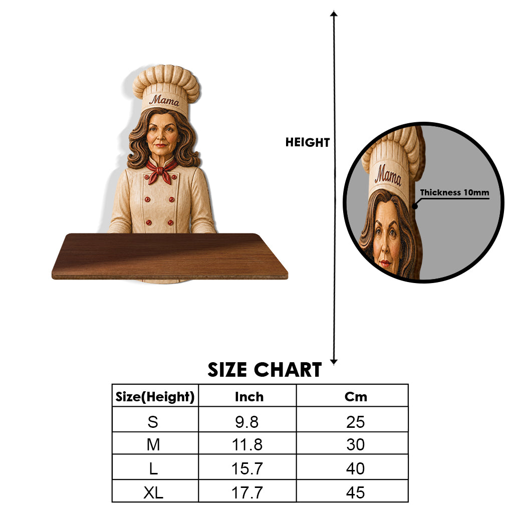 Love Cooking - Personalized Cooking Wooden Floating Shelf