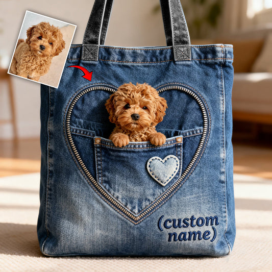 Ich liebe meine Hunde – personalisierte Hundetragetasche