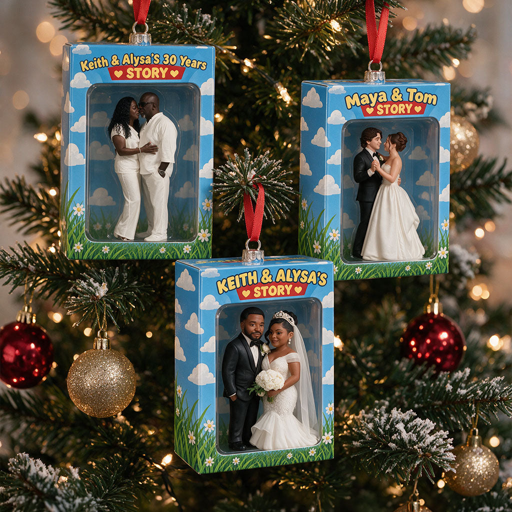 Unsere Geschichte - Personalisierte Paar Ornament