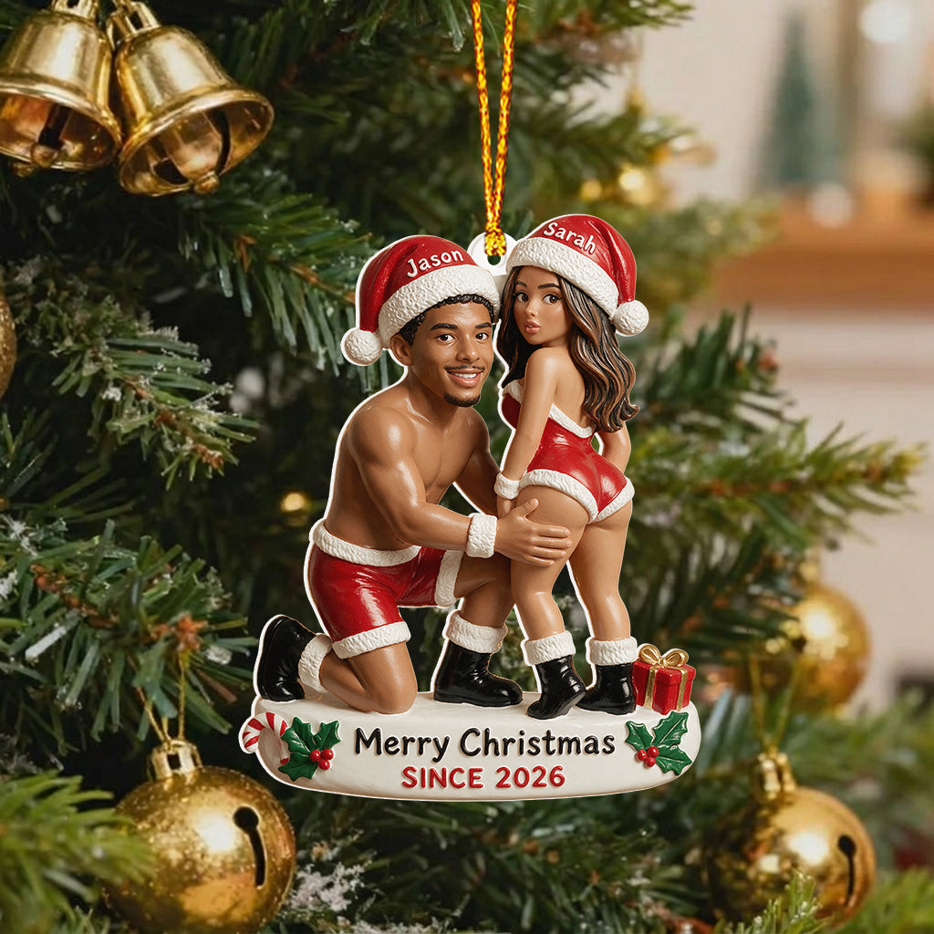 I Love You - Personalized Spicy Couple Premium 3D Ornament