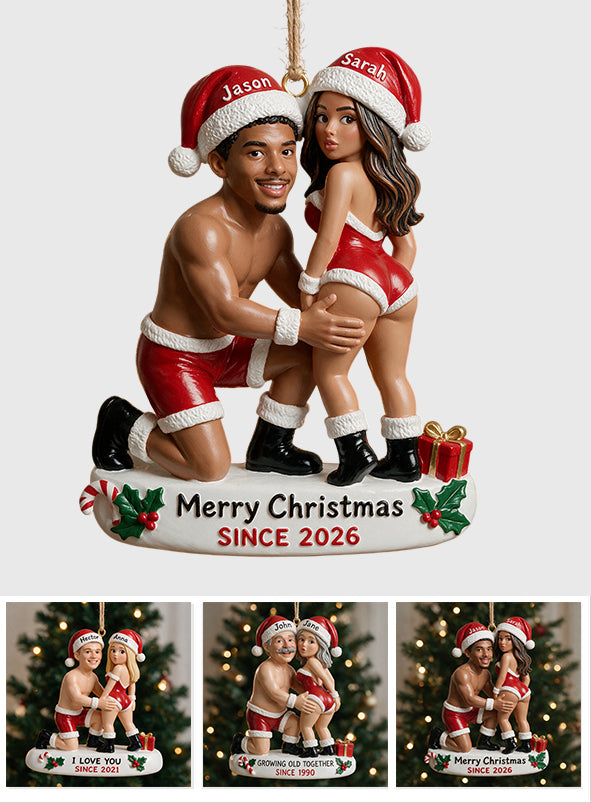 I Love You - Personalized Spicy Couple Premium 3D Ornament