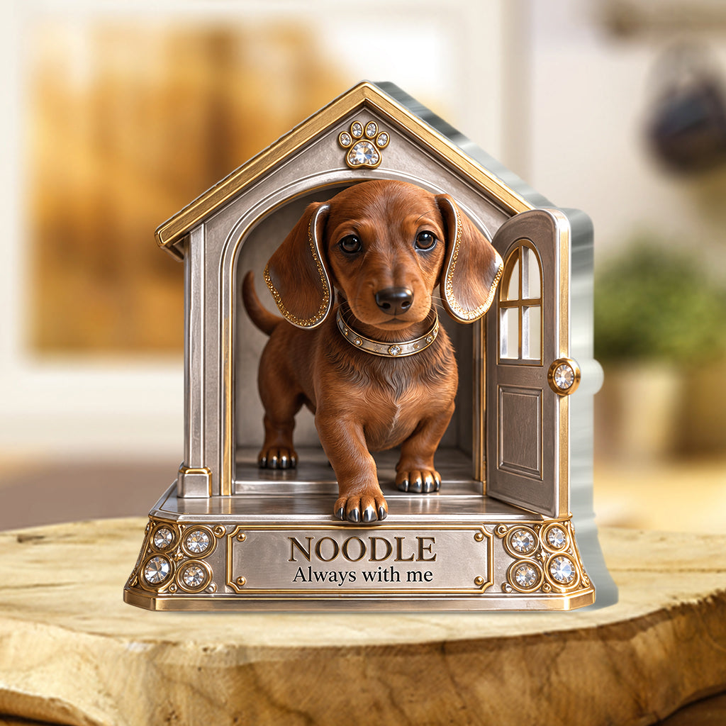 Personalisierbares Geschenk für Hundeliebhaber, Einzigartiges Hundemama-Papa-Geschenk für Welpenbesitzer, Süßes Haustier-Gedenkgeschenk, Personalisierte Hundegeschenk - Personalisierte Hundekunststoffplatte