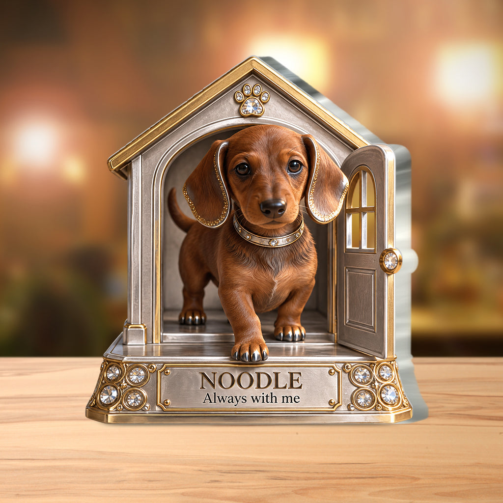 Personalisierbares Geschenk für Hundeliebhaber, Einzigartiges Hundemama-Papa-Geschenk für Welpenbesitzer, Süßes Haustier-Gedenkgeschenk, Personalisierte Hundegeschenk - Personalisierte Hundekunststoffplatte