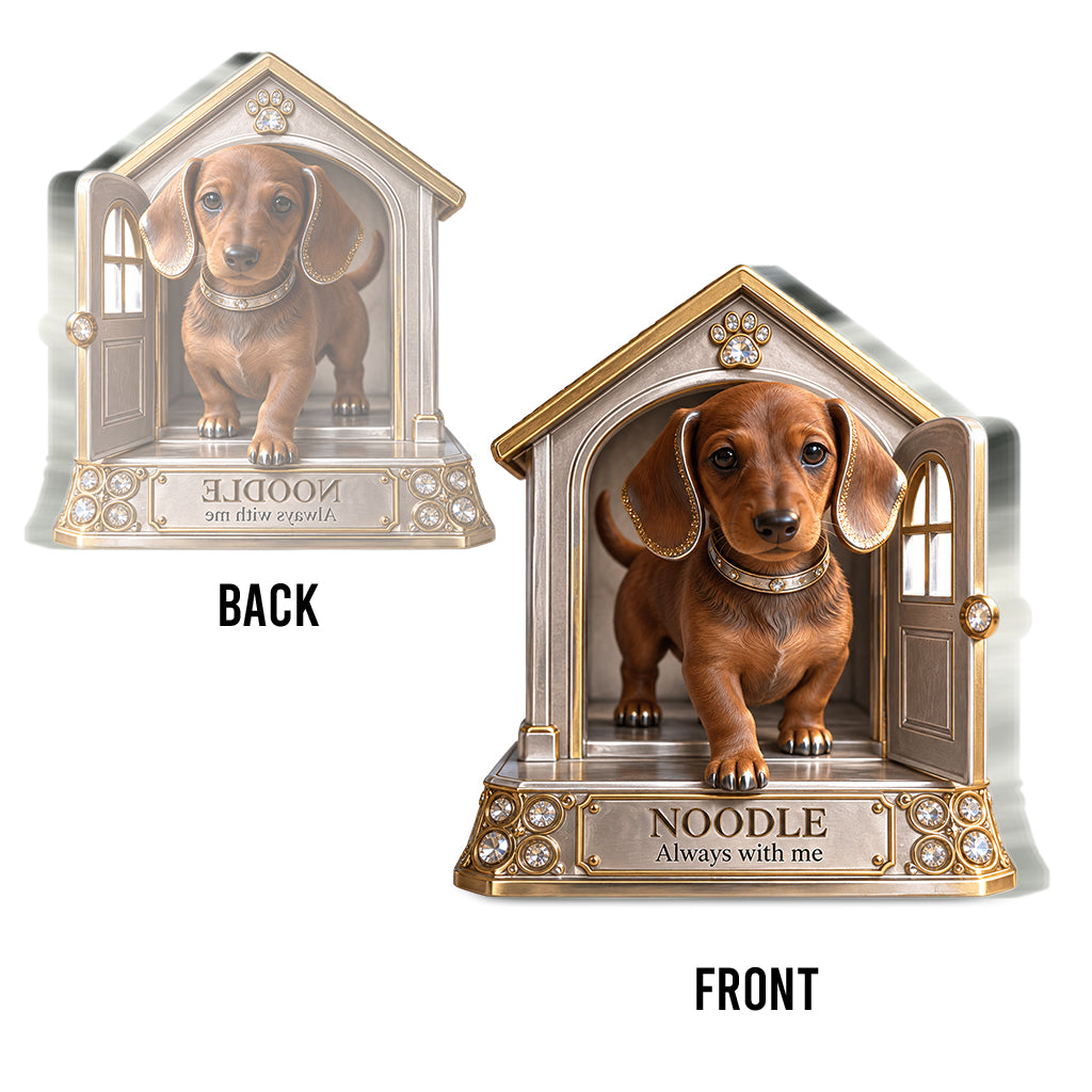 Personalisierbares Geschenk für Hundeliebhaber, Einzigartiges Hundemama-Papa-Geschenk für Welpenbesitzer, Süßes Haustier-Gedenkgeschenk, Personalisierte Hundegeschenk - Personalisierte Hundekunststoffplatte