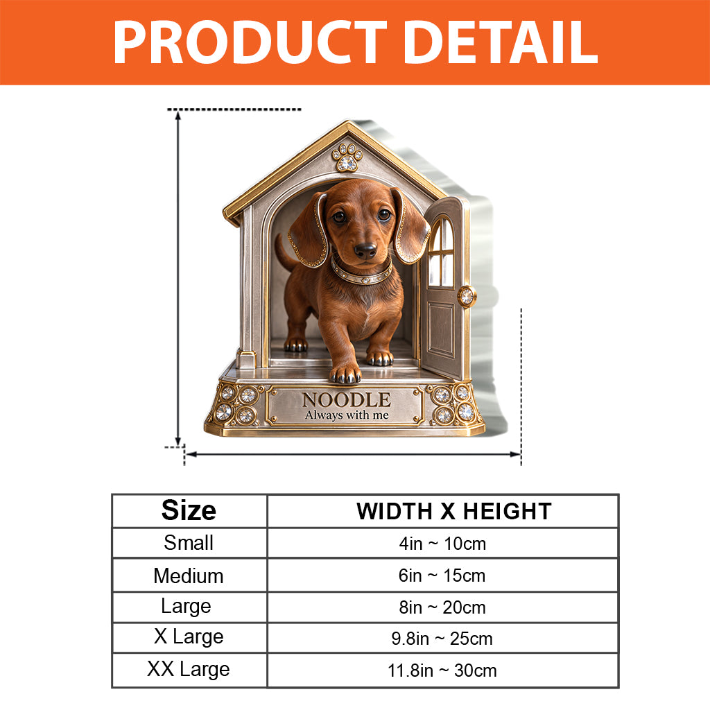 Personalisierbares Geschenk für Hundeliebhaber, Einzigartiges Hundemama-Papa-Geschenk für Welpenbesitzer, Süßes Haustier-Gedenkgeschenk, Personalisierte Hundegeschenk - Personalisierte Hundekunststoffplatte