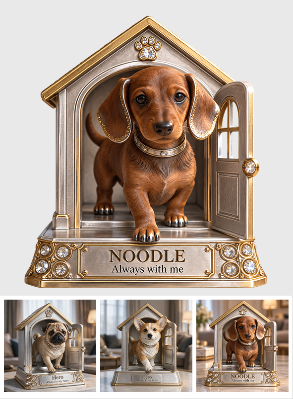 Personalisierbares Geschenk für Hundeliebhaber, Einzigartiges Hundemama-Papa-Geschenk für Welpenbesitzer, Süßes Haustier-Gedenkgeschenk, Personalisierte Hundegeschenk - Personalisierte Hundekunststoffplatte