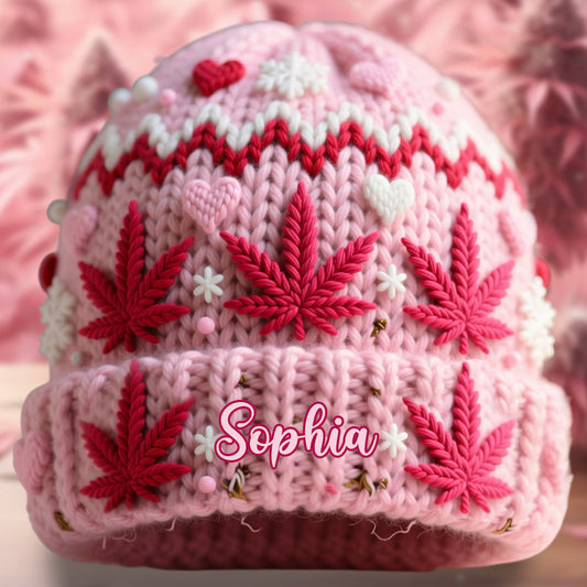 Superbe feuille - Bonnet personnalisé à motif cannabis