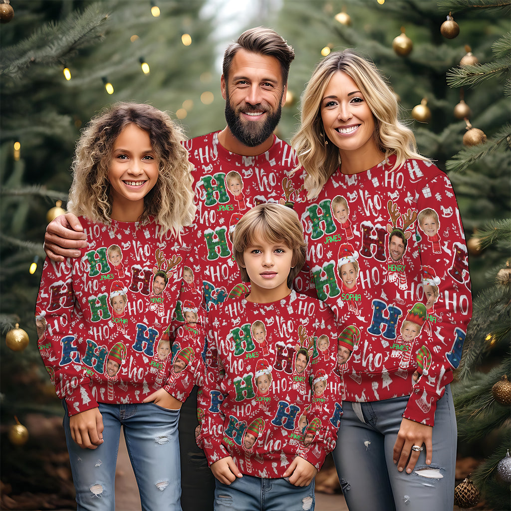 Familienweihnachten – Personalisierter Familien-Weihnachtspullover