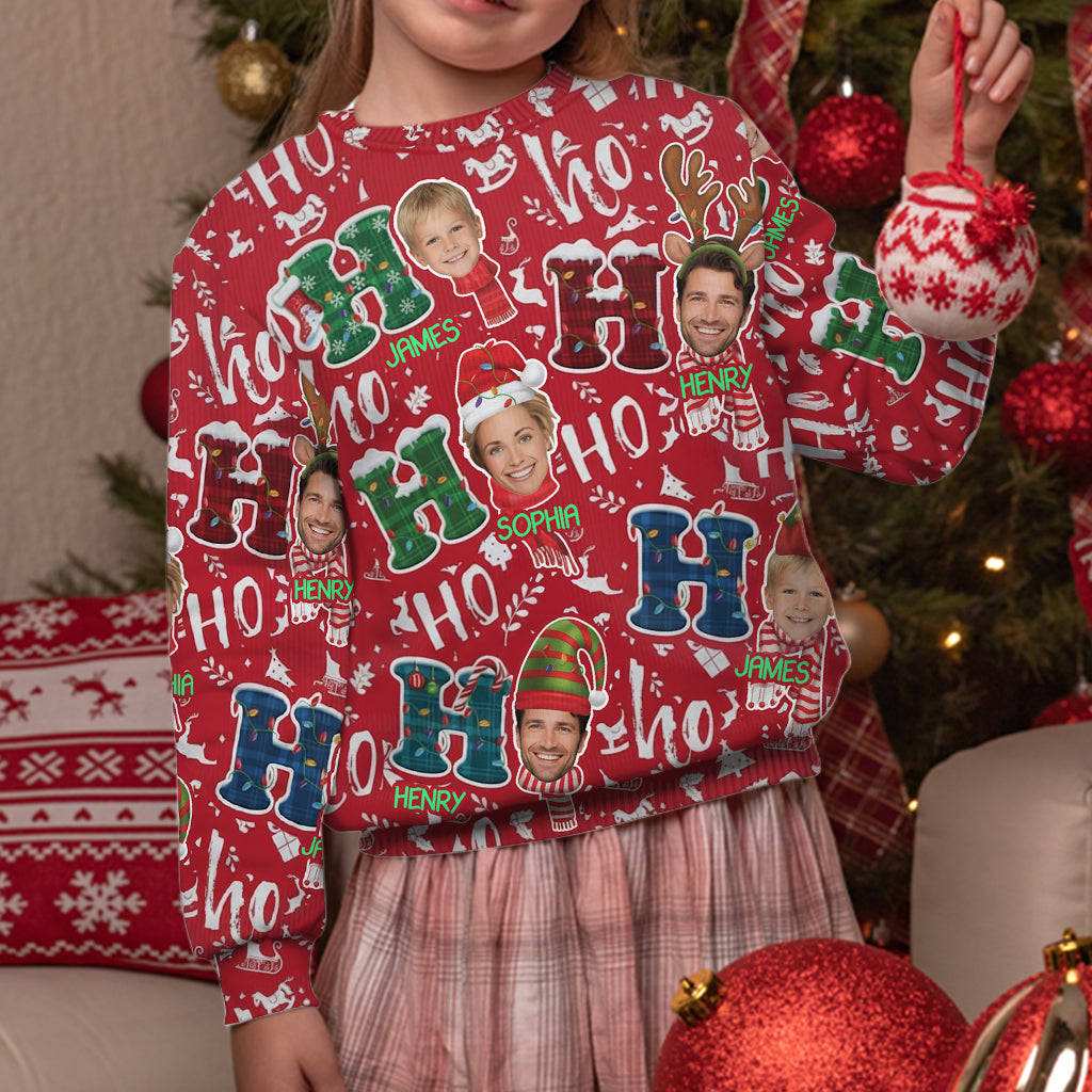 Familienweihnachten – Personalisierter Familien-Weihnachtspullover