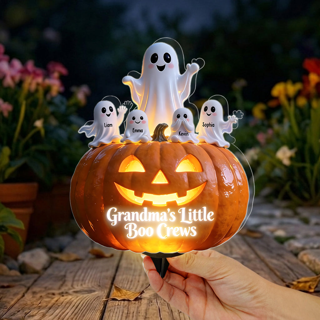Grandma's Little Boo Crews - Personalized Grandma Solar Acrylic Light
