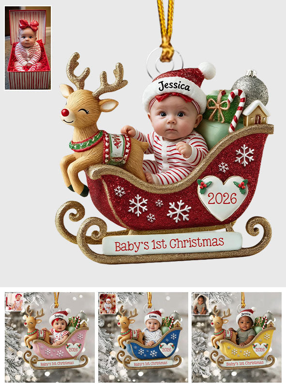Merry Christmas - Personalized Kid Premium 3D Ornament