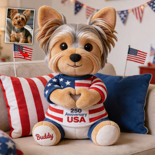 250 Jubiläum Süßes Haustier - Personalisierte Hund Premium Kunstfell Kissen