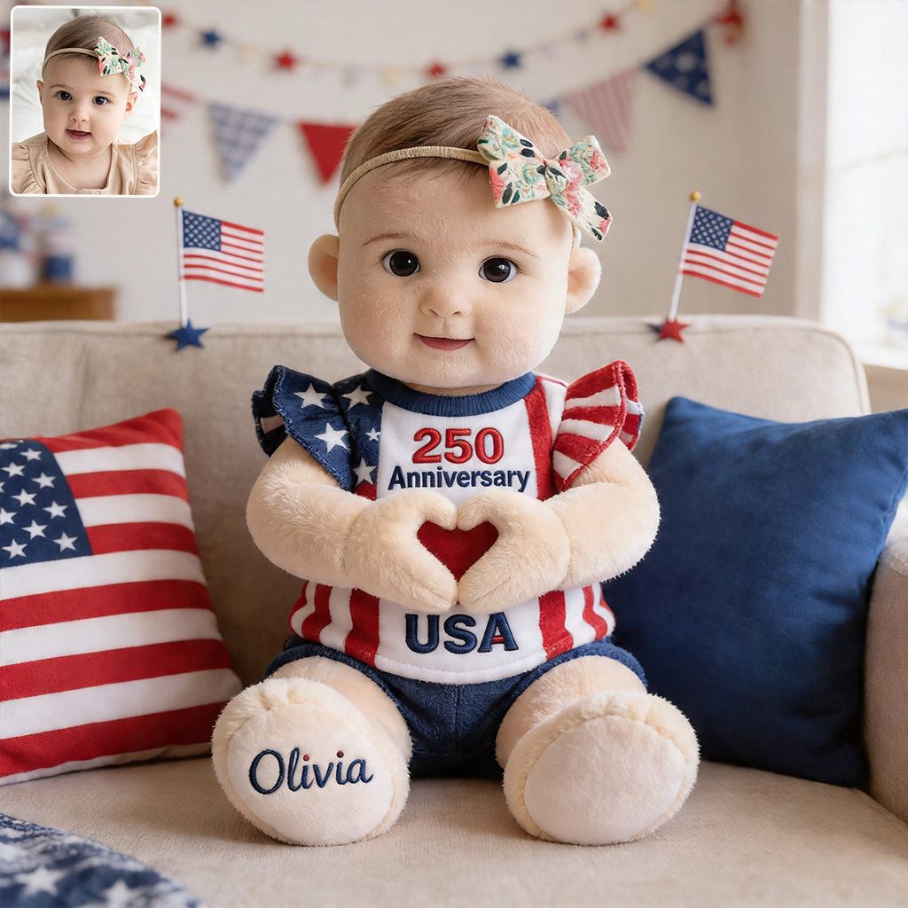 250 Jubiläums-Geschenk - Personalisierter Premium Kunstfell-Kissen für Kinder