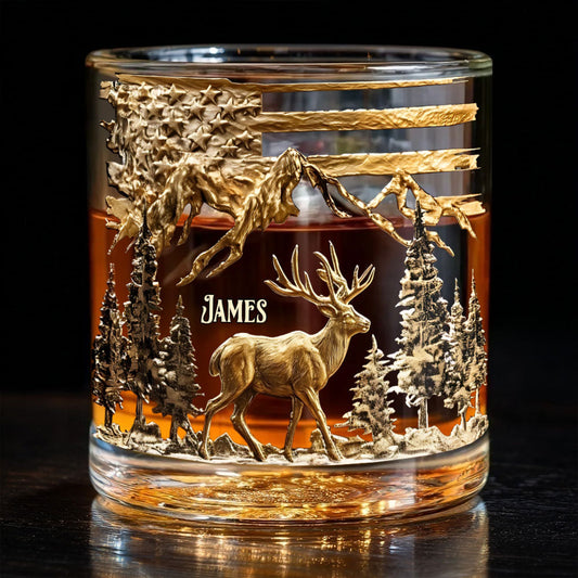 Hunting For Life - Personalized Hunting Whiskey Glass
