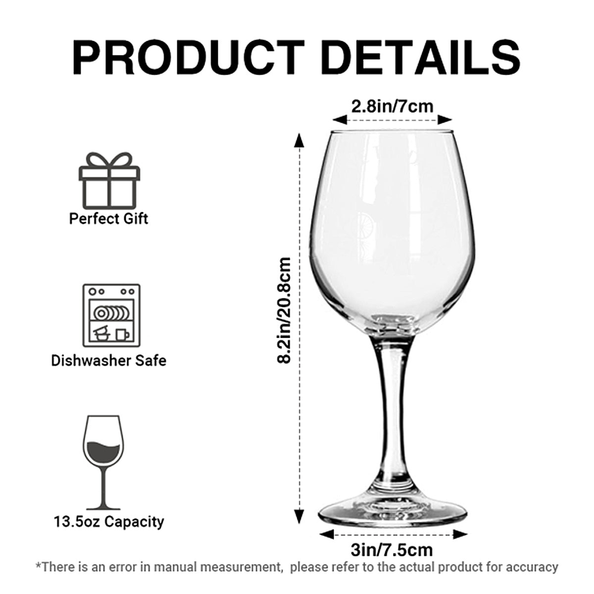 Nativity Scene - Personalized Christian Wine Glass With Long Stem
