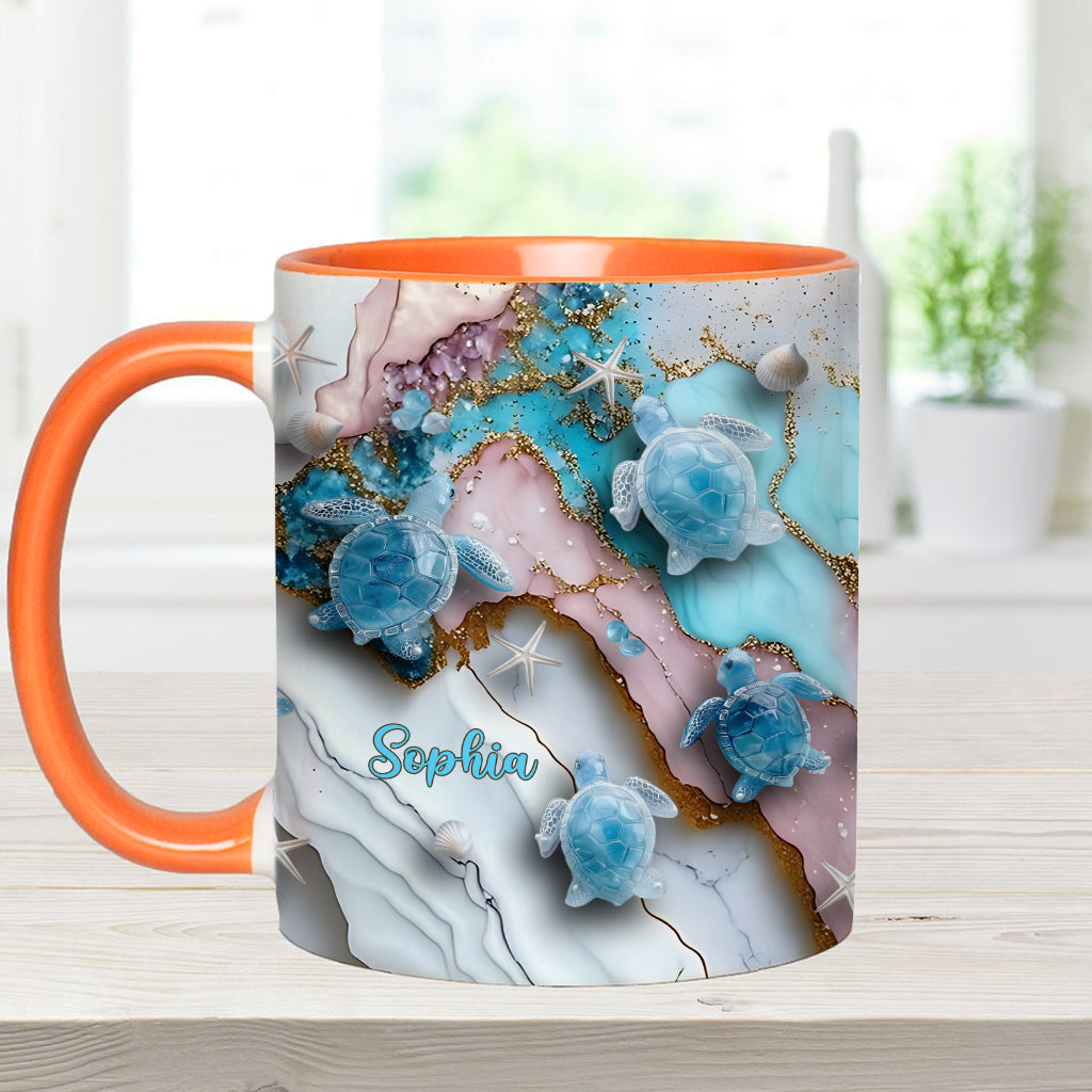 Love Turtles - Personalized Turtle Accent Mug