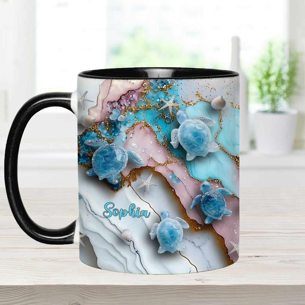 Love Turtles - Personalized Turtle Accent Mug