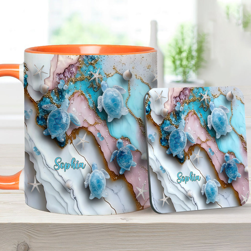 Love Turtles - Personalized Turtle Accent Mug
